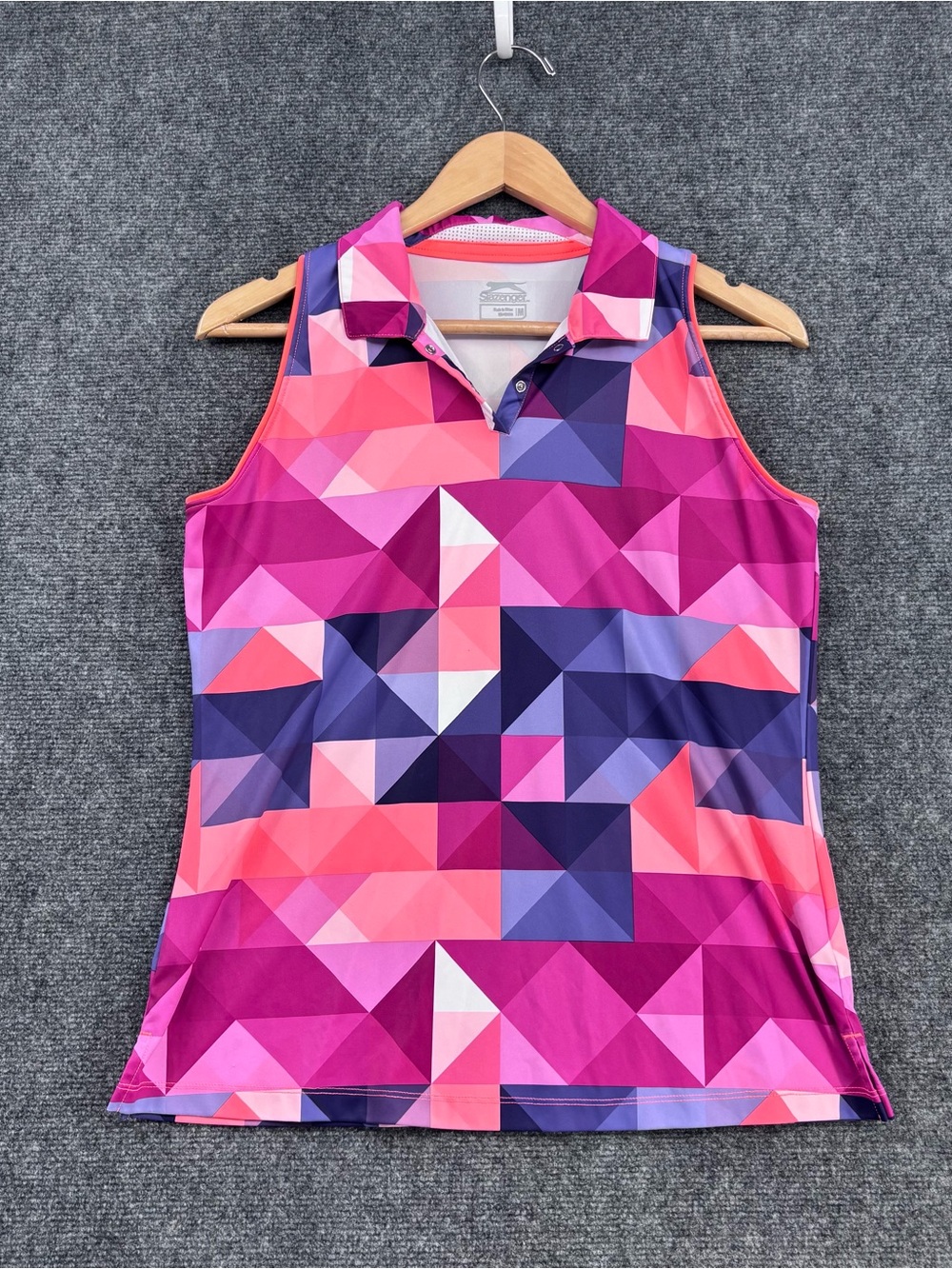 Slazenger Bold Geometric Sleeveless Golf Tennis Pickleball Shirt Women’s M